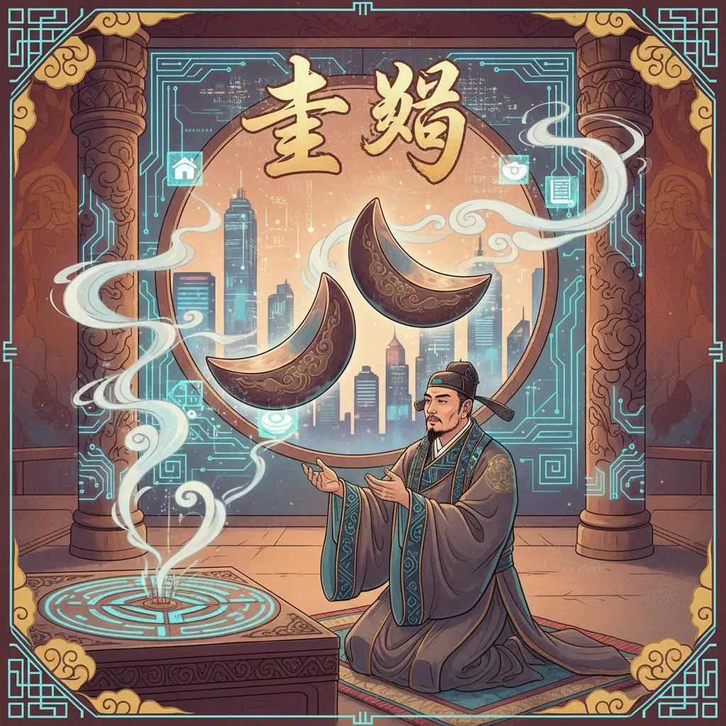 道教問神 - 擲筊